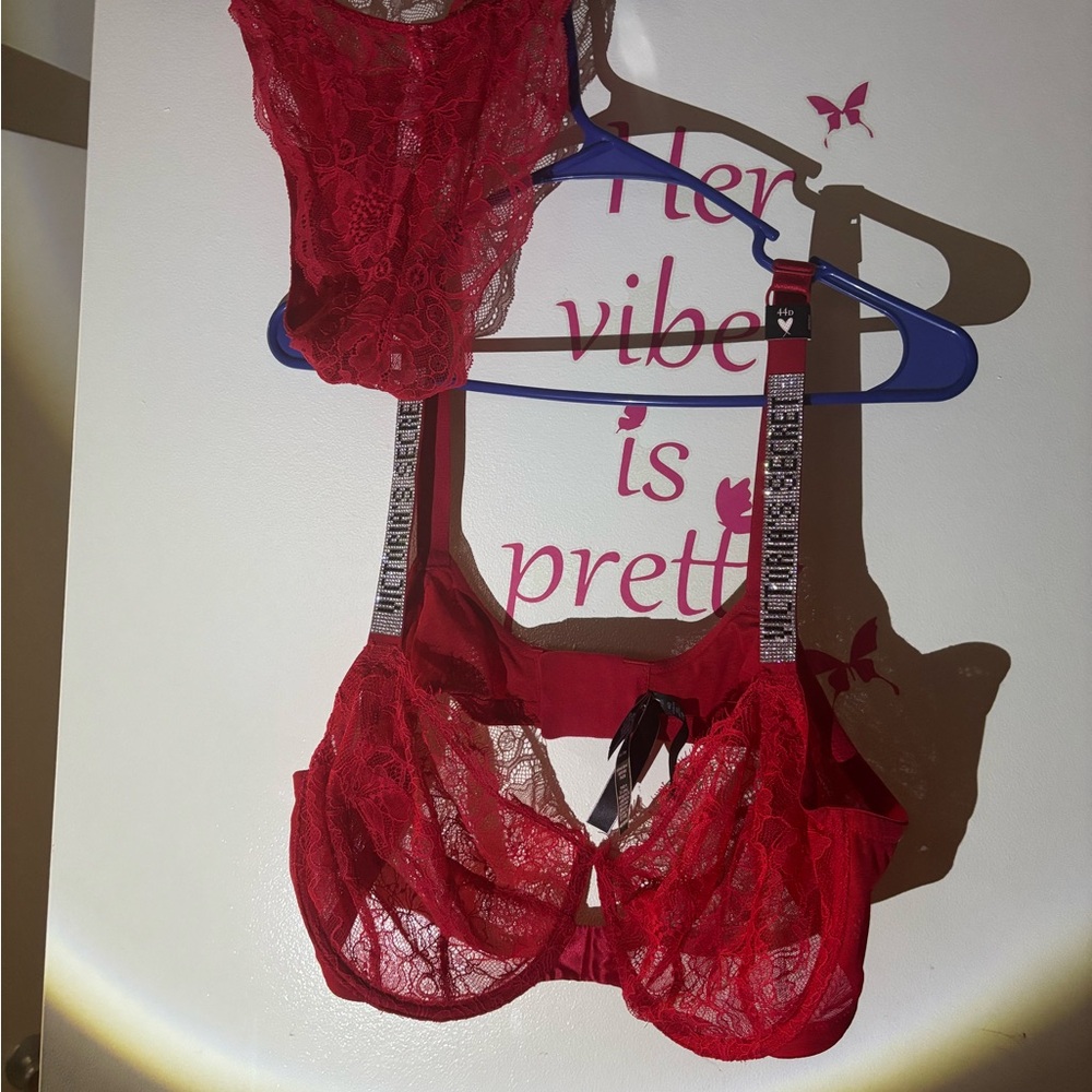Victoria's Secret Red Lace Bra